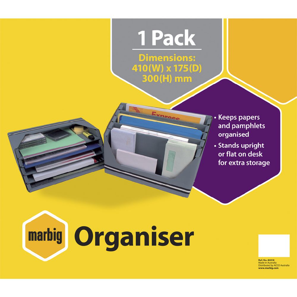 Marbig Organiser Grey
