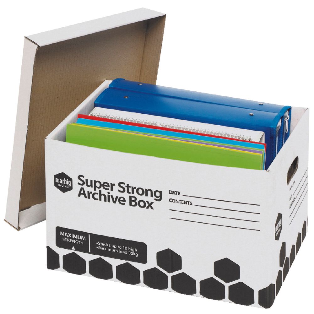Marbig Super Strong Archive Boxes 50 Pack