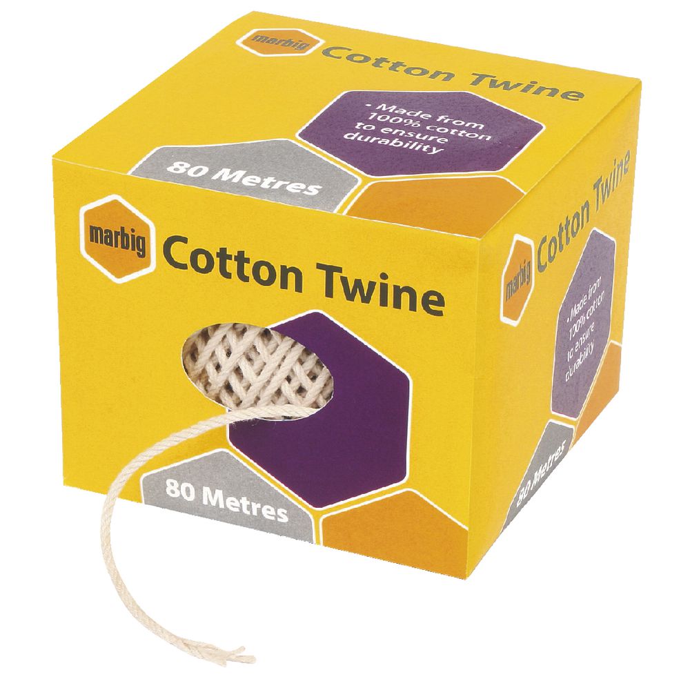 Marbig Cotton Twine Ball 80m