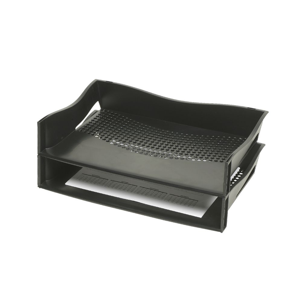 Marbig Plastic Document Tray Black