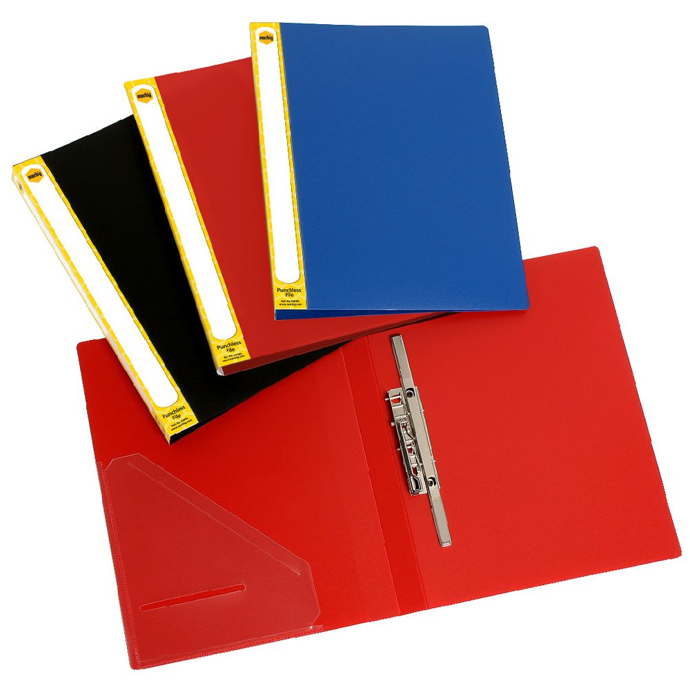 Marbig A4 Punchless File Black