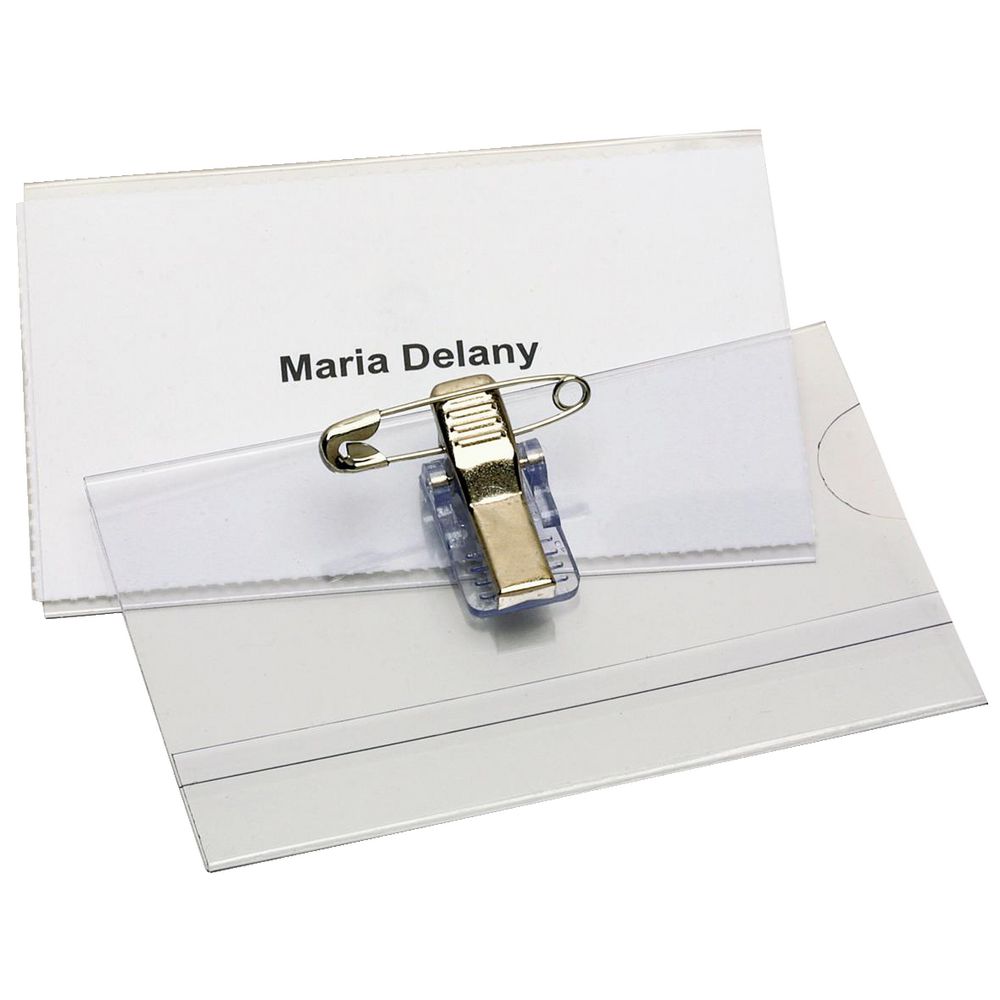 Rexel Convention Card Holders with Pin Clip 10 Pack