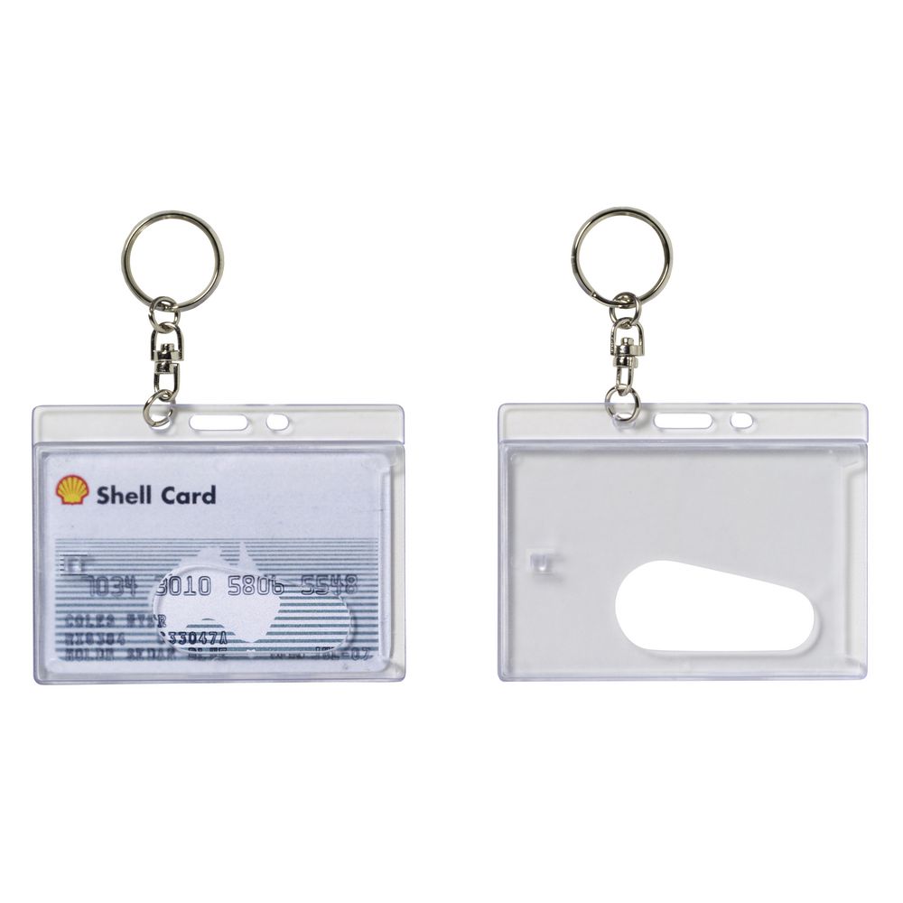 Rexel Rigid Card Holder with Key Ring