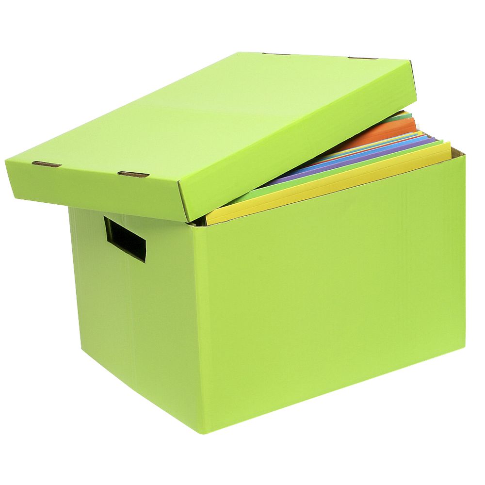 Marbig Coloured Archive Box Lime Officeworks