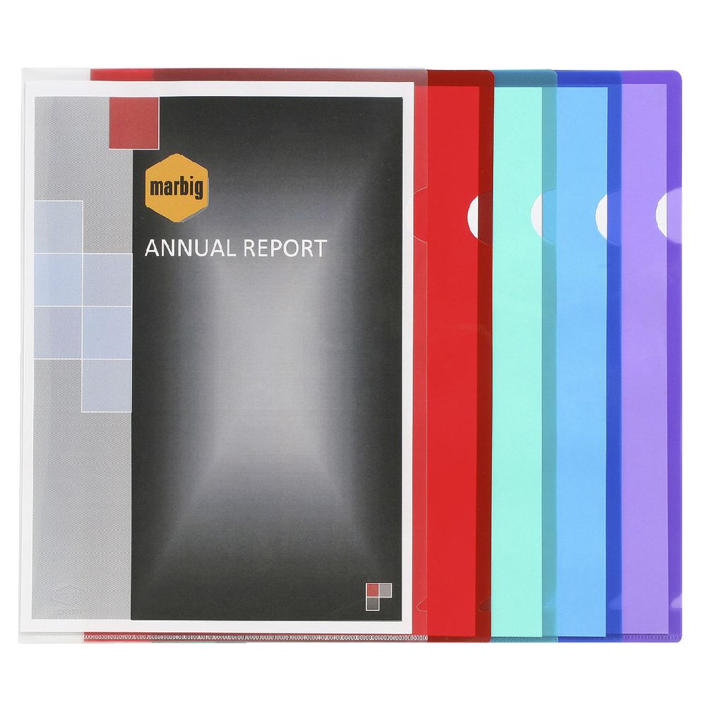 Marbig Ultra A4 Letter Files Red 100 Pack