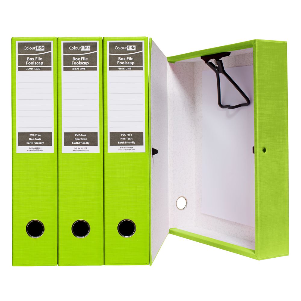 ColourHide Foolscap Box File Pink 4 Pack