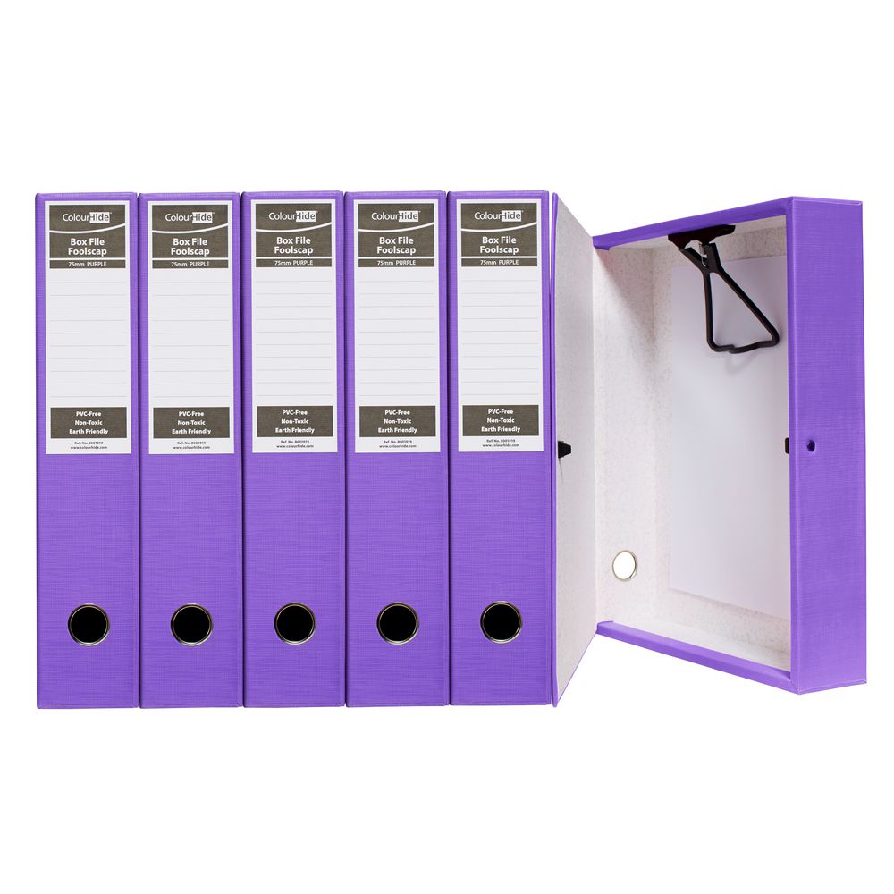 ColourHide Box File Foolscap PE Pink