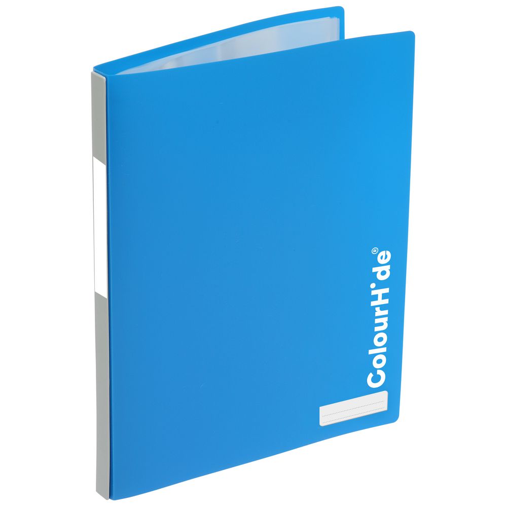 ColourHide My Refillable Display Book A4 20 Pocket Blue