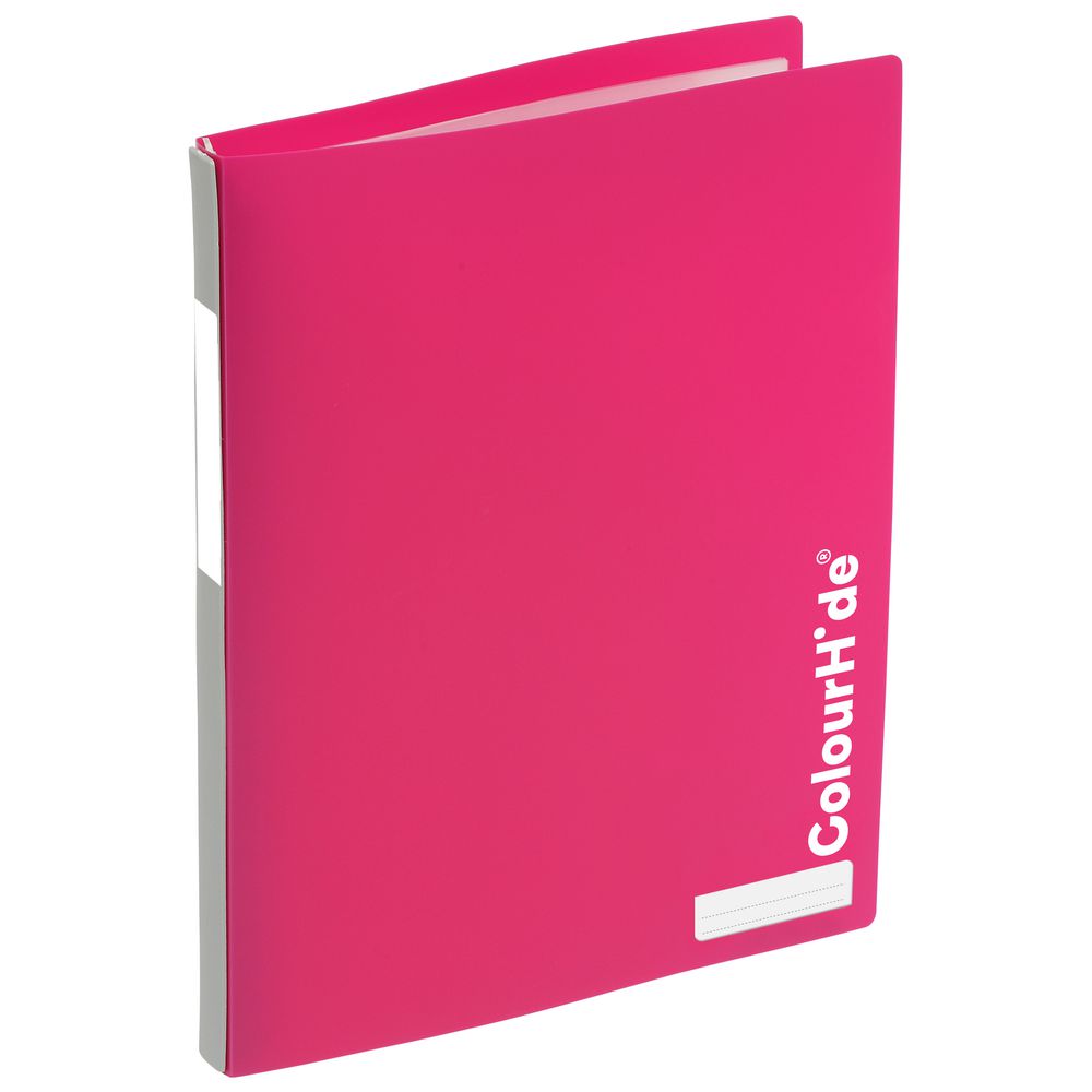 ColourHide My Refillable Display Book A4 20 Pocket Pink