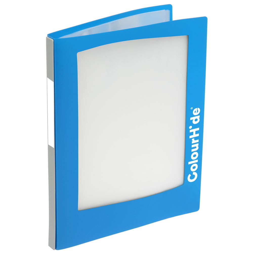 ColourHide A4 Insert Display Book 20 Pocket Refillable Blue