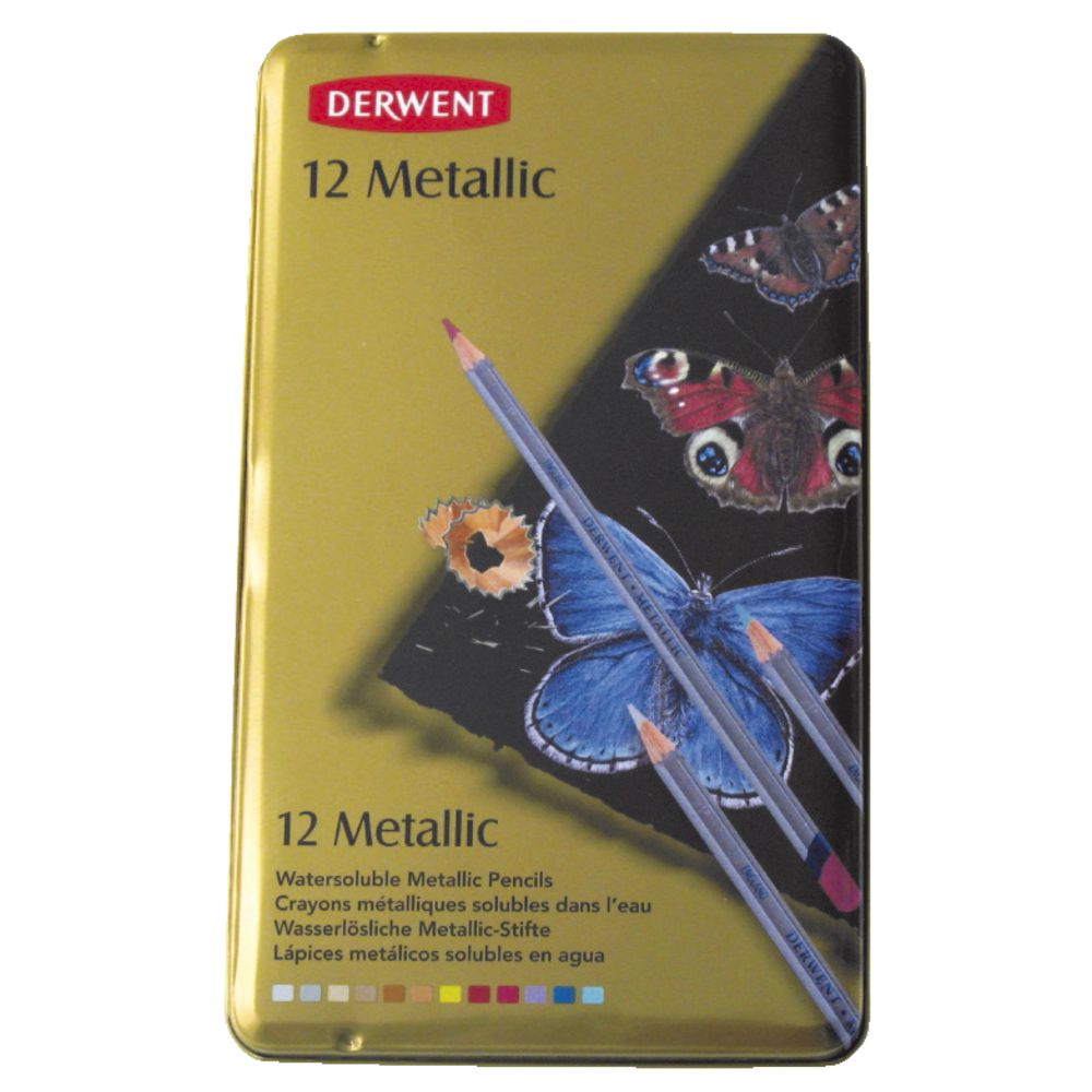 Derwent Metallic Pencils 12 Pack