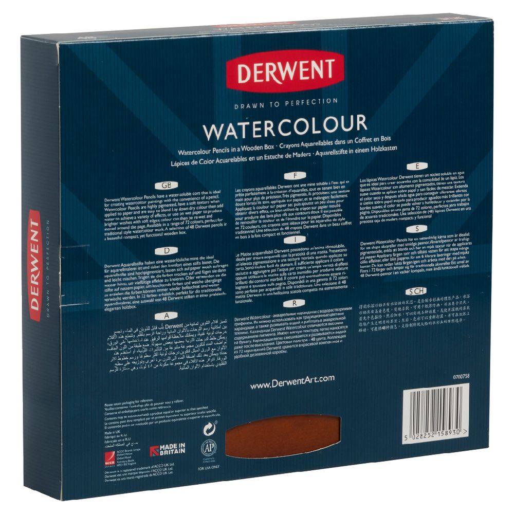Derwent Watercolour Pencils 48 Pack