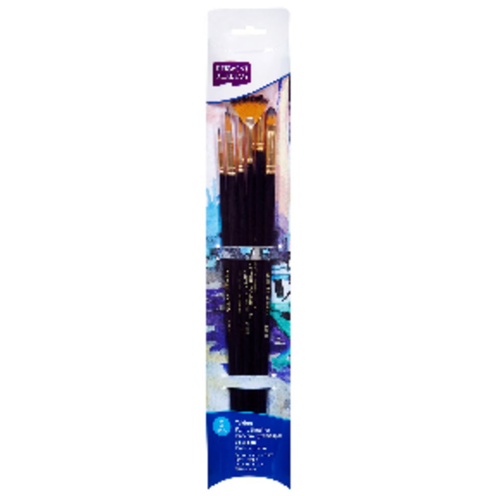 Derwent Academy Taklon Paintbrush Large 6 Pack
