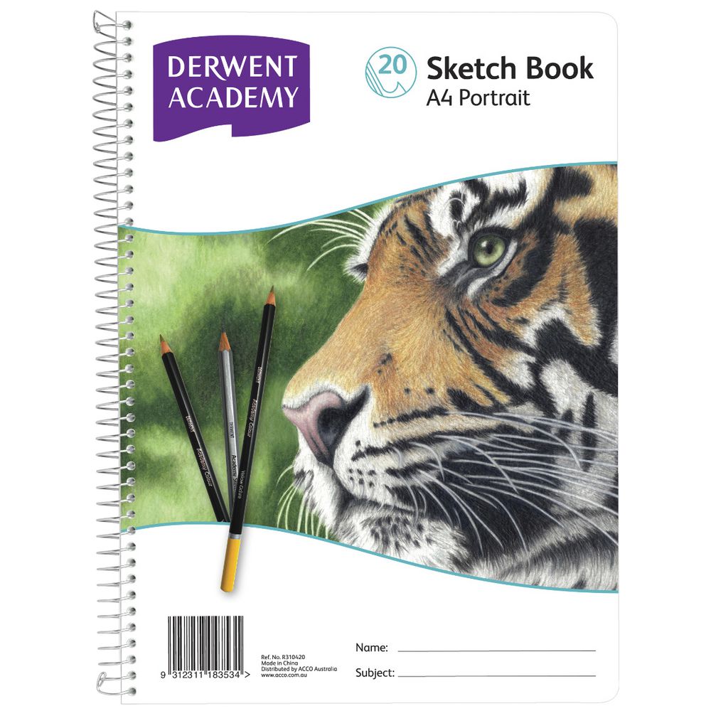 Derwent Academy A4 Sketch Book Portrait Officeworks