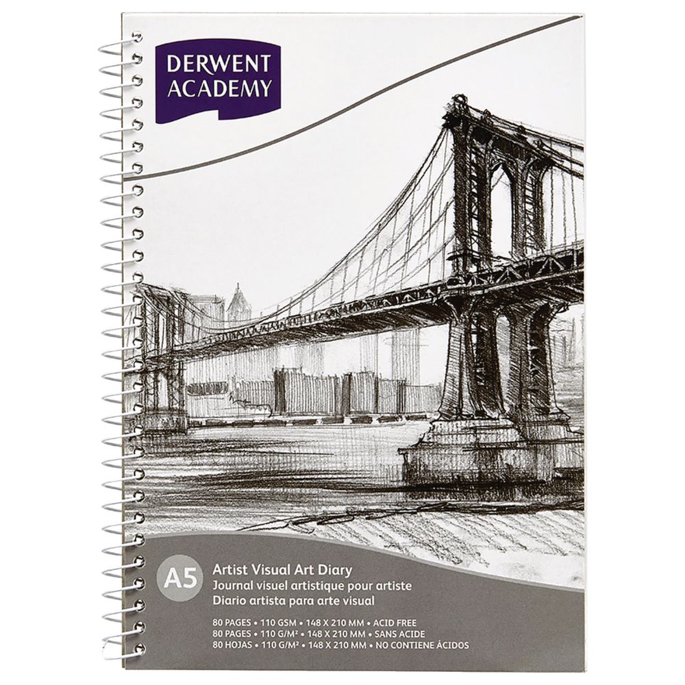 Derwent Academy A5 Board Visual Diary Portrait