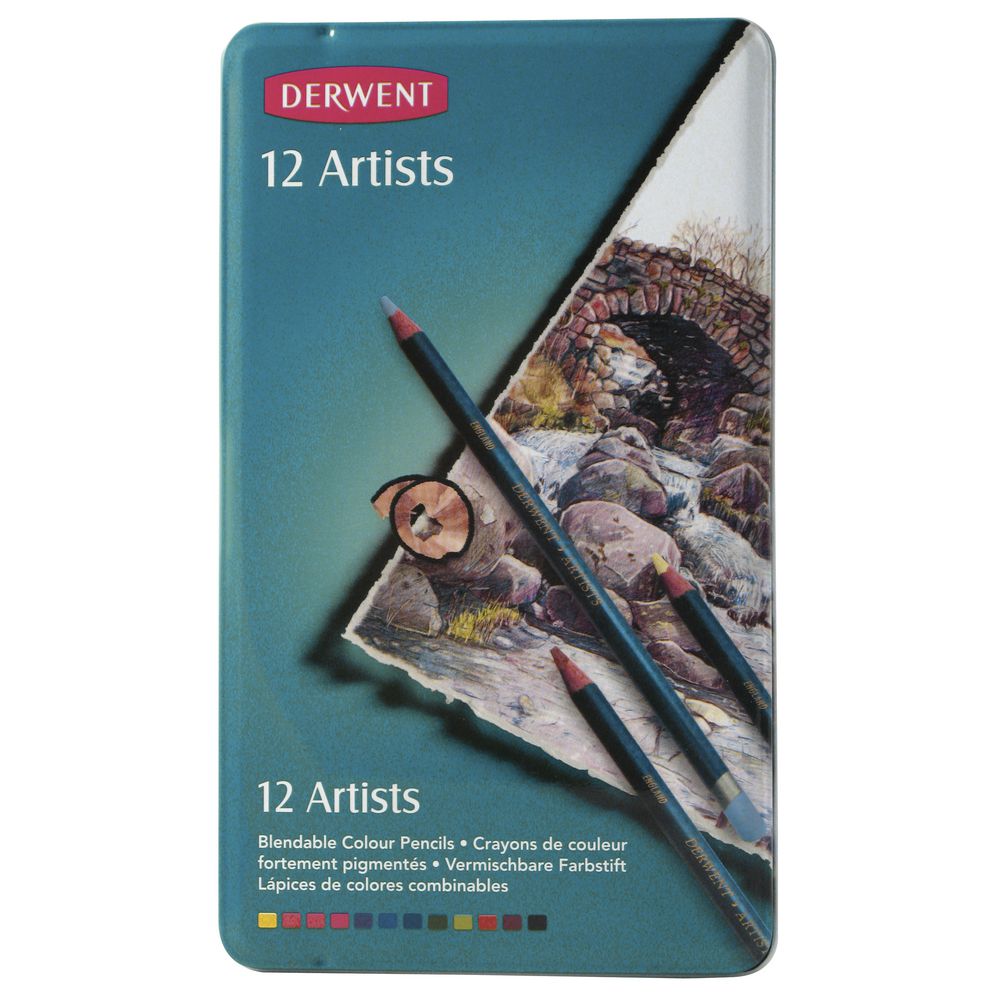 Derwent Artist Pencils Tin of 12