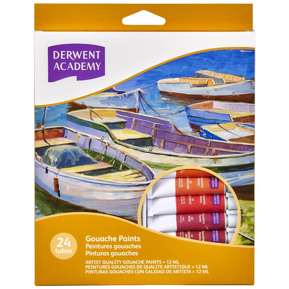 Derwent Academy Gouache Paints 24 Pack