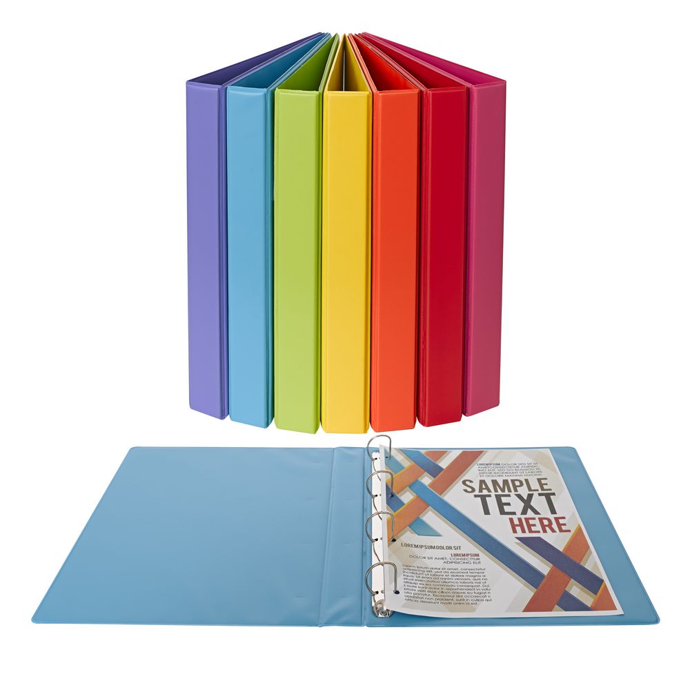 Binder A4 4 D-Ring 25mm Purple