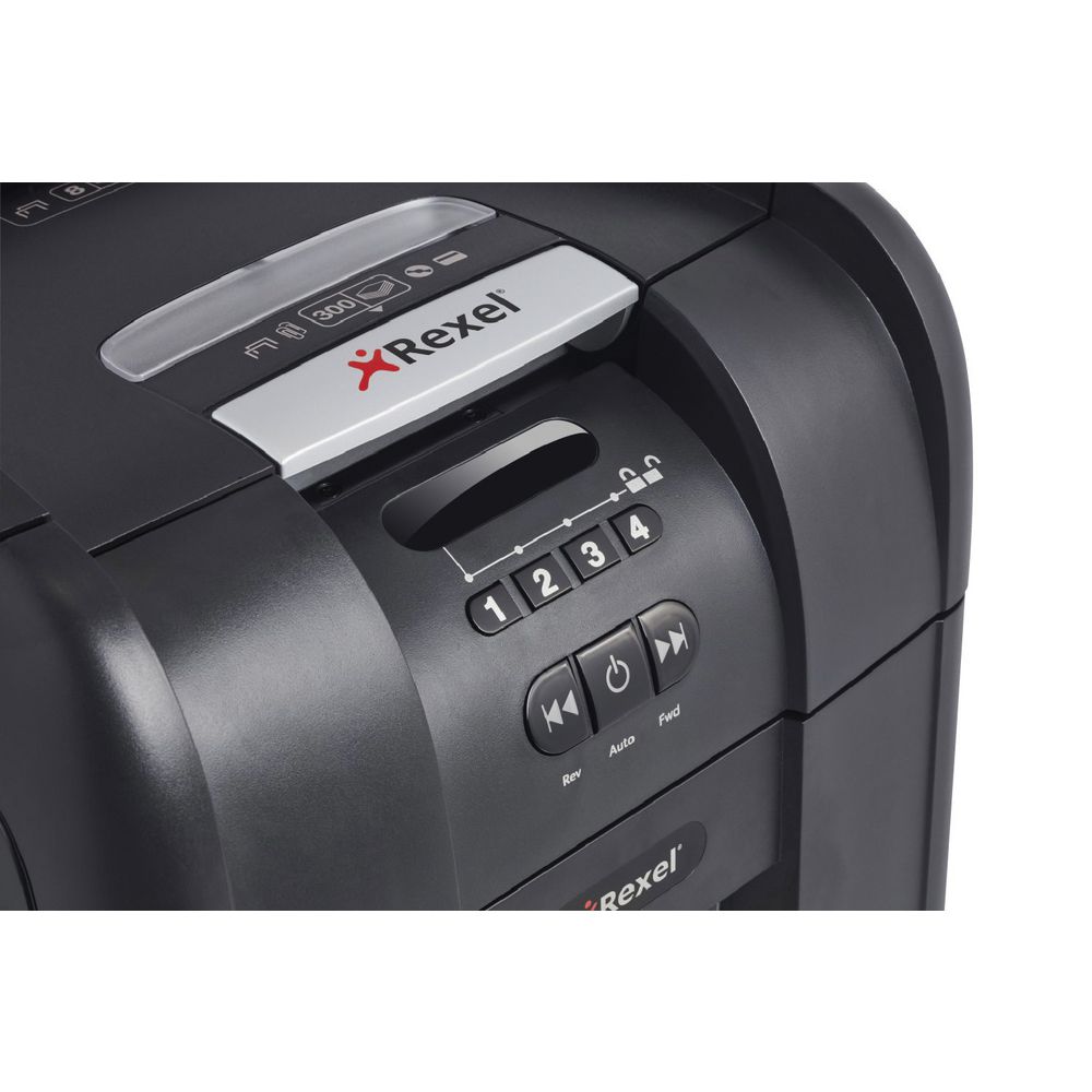 Rexel Stack & Shred Auto Feed Cross-cut Shredder 300X