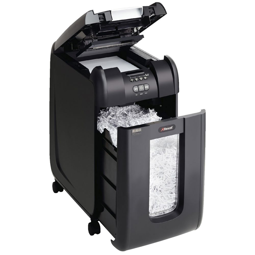 Rexel Stack & Shred Auto Feed Cross-cut Shredder 300X