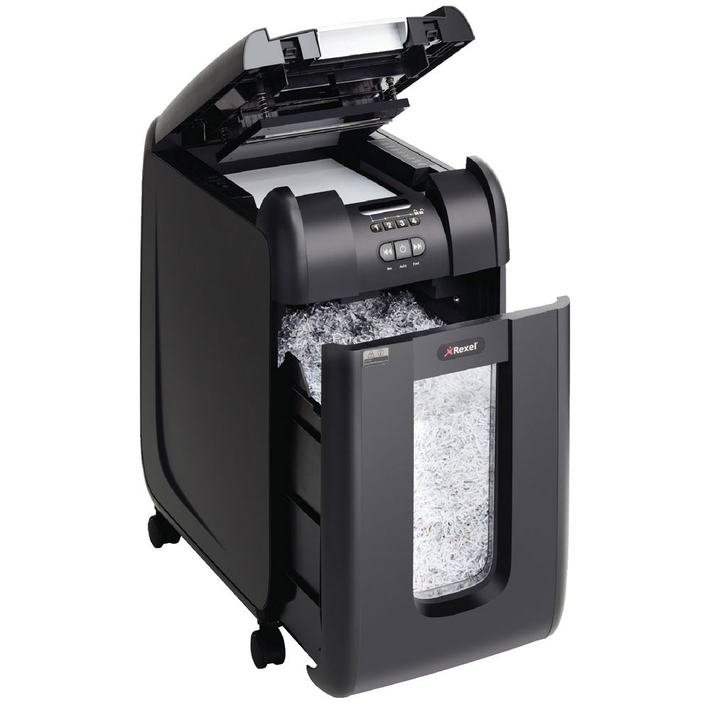 Rexel Stack & Shred Auto Feed Cross-cut Shredder 300X