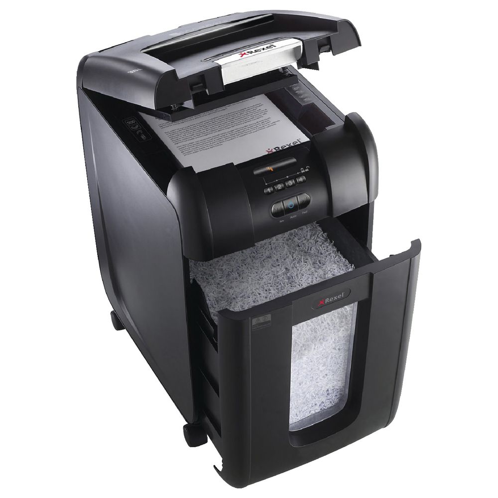 Rexel Stack & Shred Auto Feed Cross-cut Shredder 300X