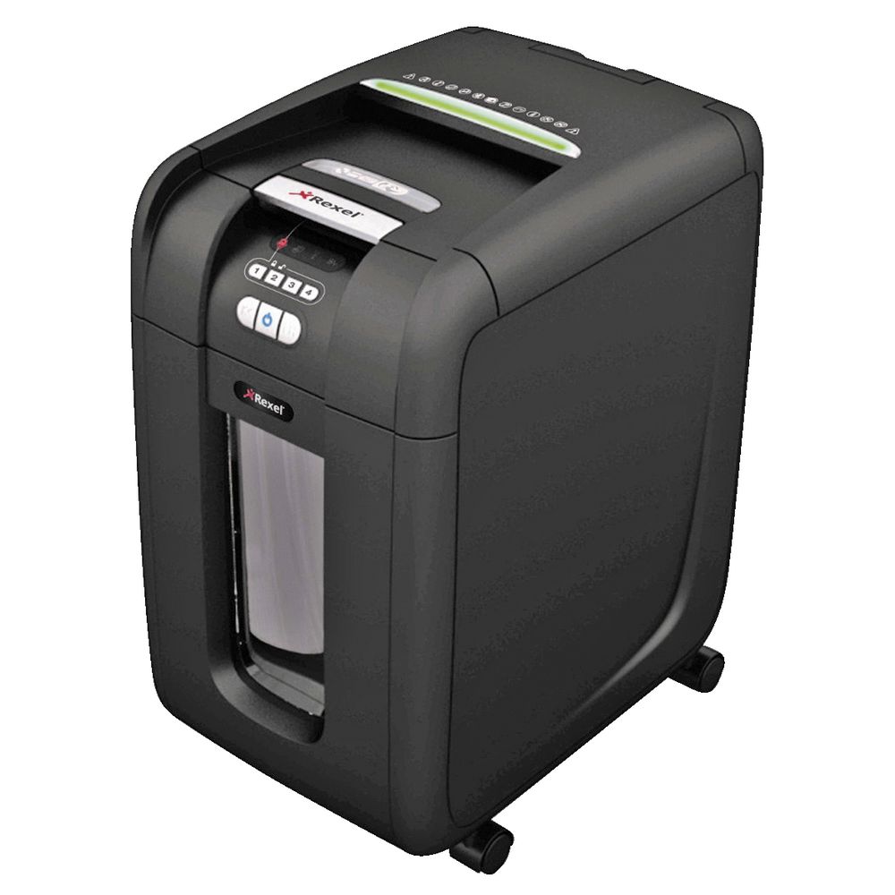 Rexel Stack & Shred Auto Feed Cross Cut Shredder 300X