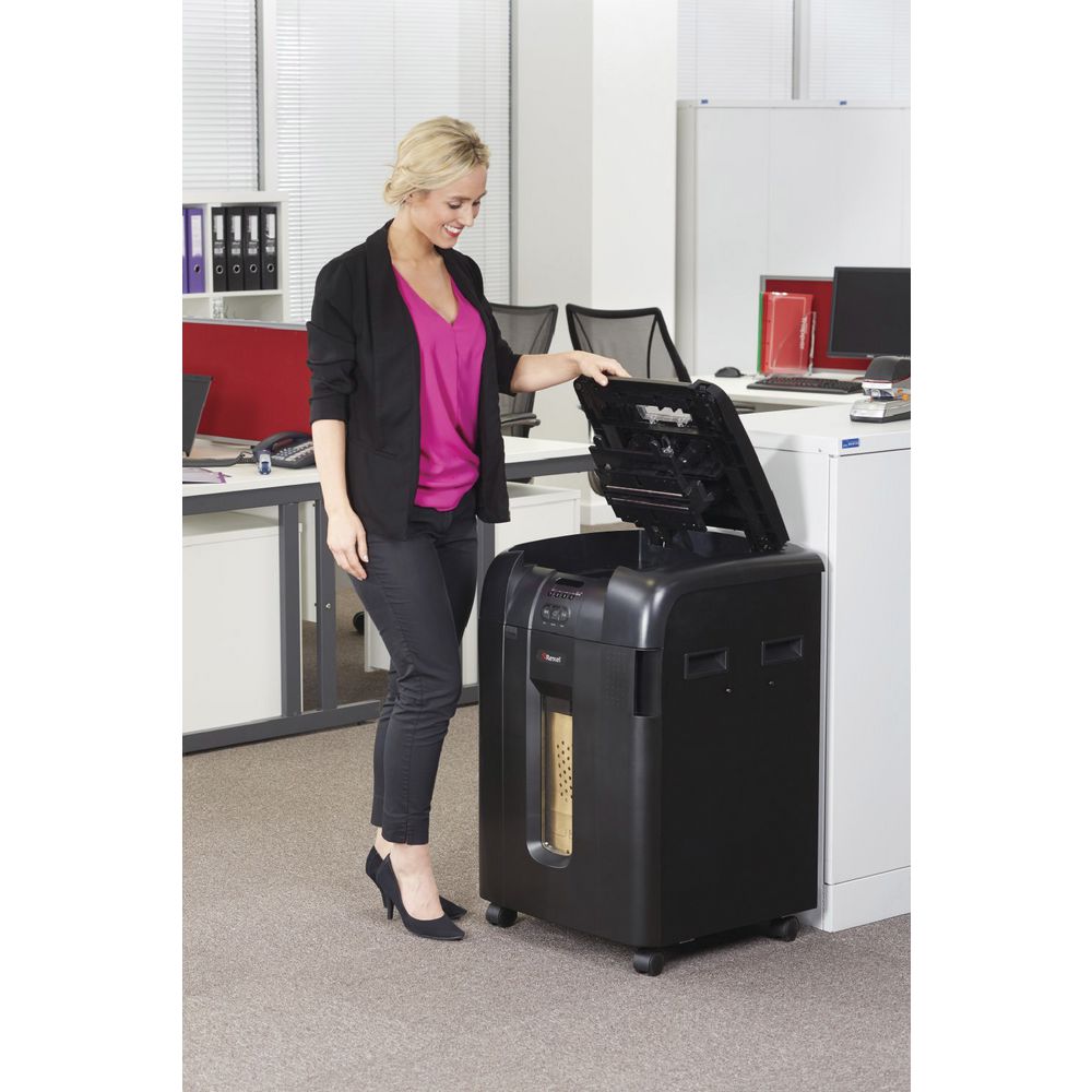 Rexel Stack & Shred Auto Feed Cross-cut Shredder 500X