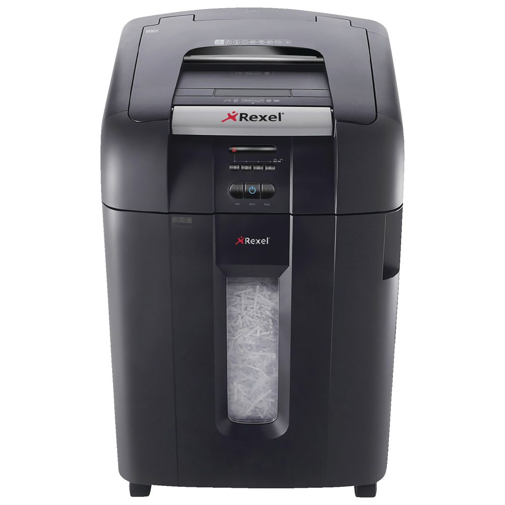 Rexel Stack & Shred Auto Feed Cross-cut Shredder 500X