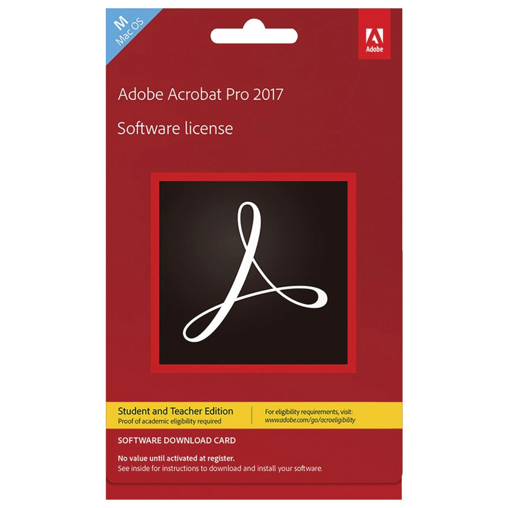 Adobe Acrobat Pro 2017 Mac Education Edition Download