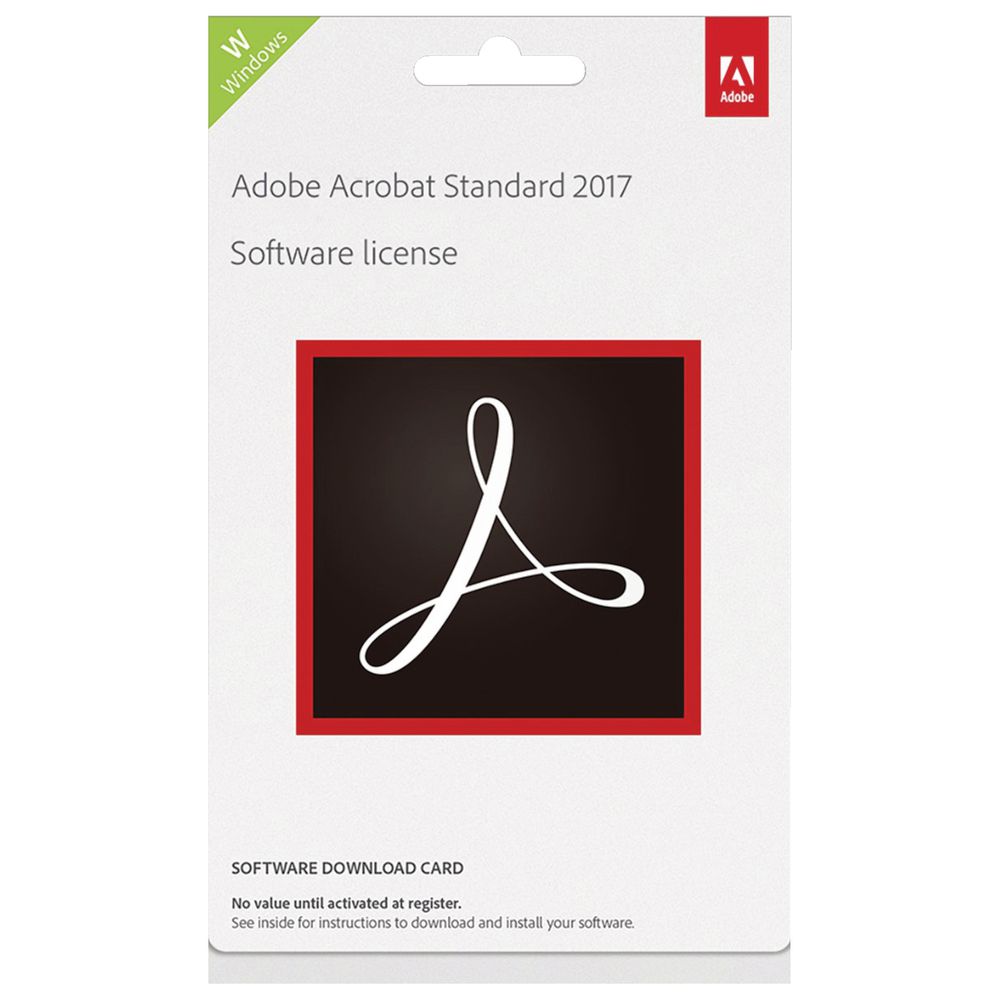 Adobe Acrobat Standard 2017 Windows Edition Download