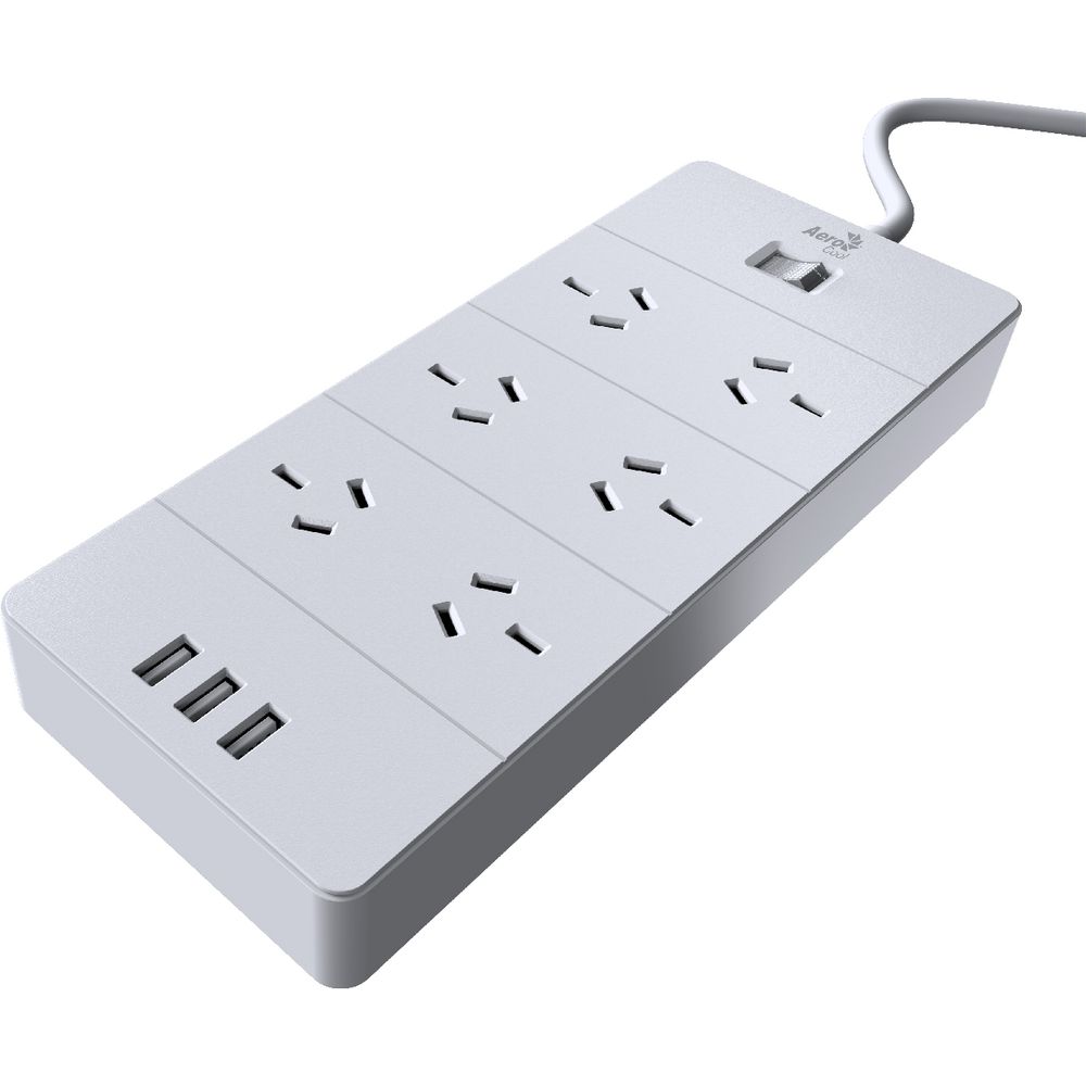 Aerocool 6 Outlet and 3 USB Port Power Board