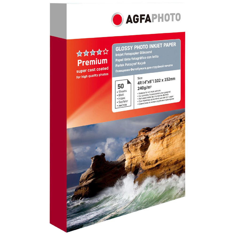 AGFA A4 Gloss Photo Paper 240gsm 20 Pack | Officeworks