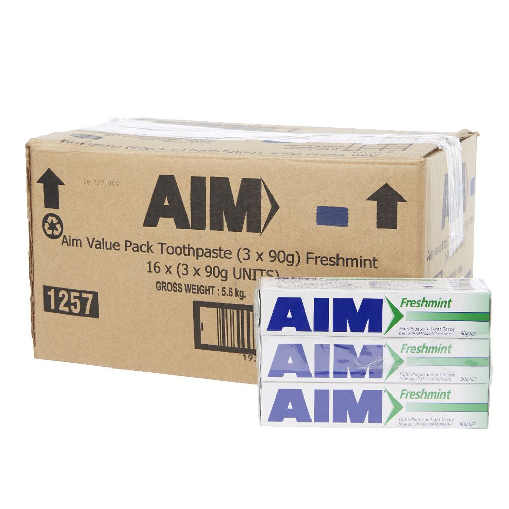 Pentel Aim Freshmint Toothpaste 16 x 3 Pack