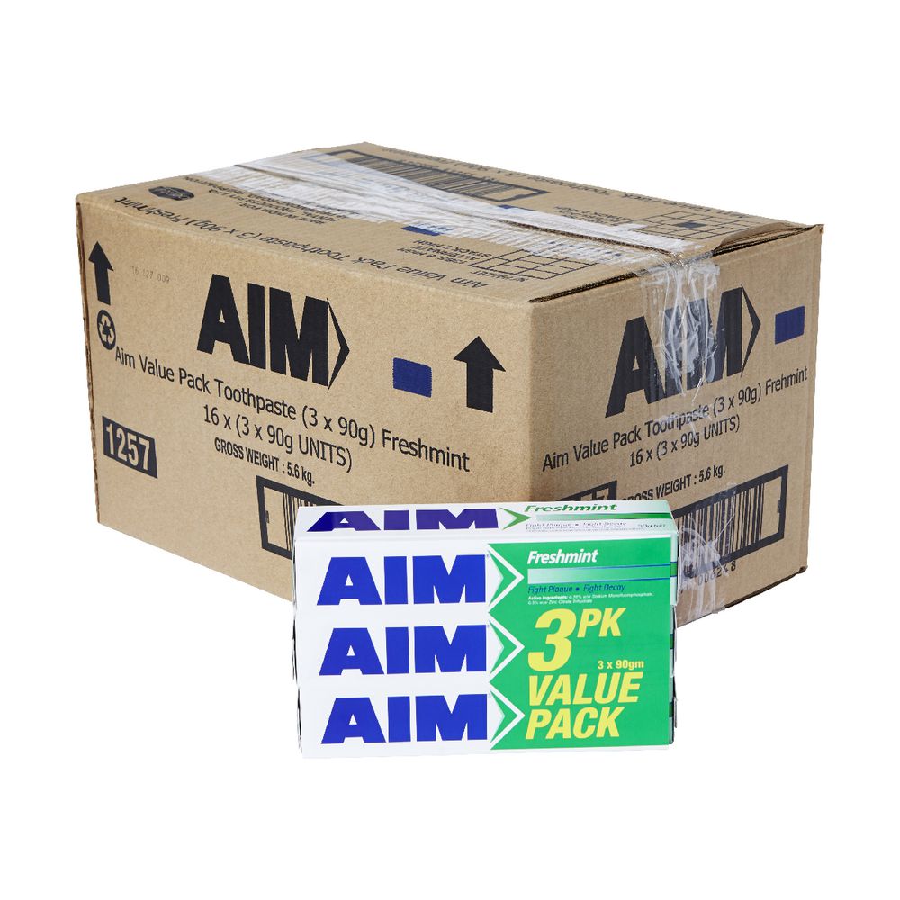 Pentel Aim Freshmint Toothpaste 16 x 3 Pack