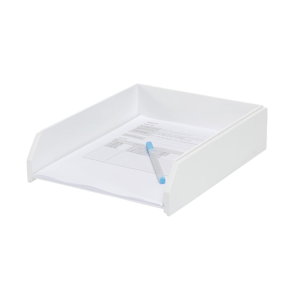 Ampersand Document Tray White
