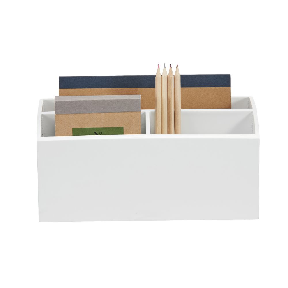 Otto MDF Desktop Organiser White