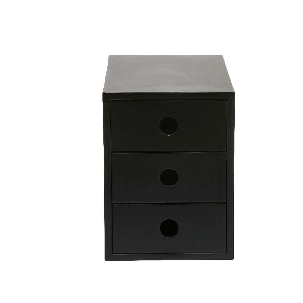Otto 3 Drawer Document Holder Black