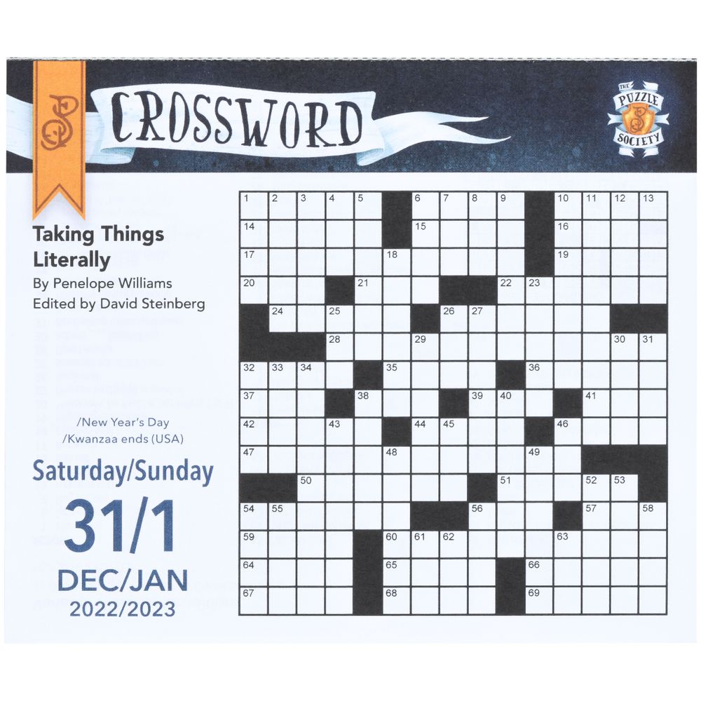 Brown Trout 2023 Day-to-Day Calendar Puzzle Society Crossword ...