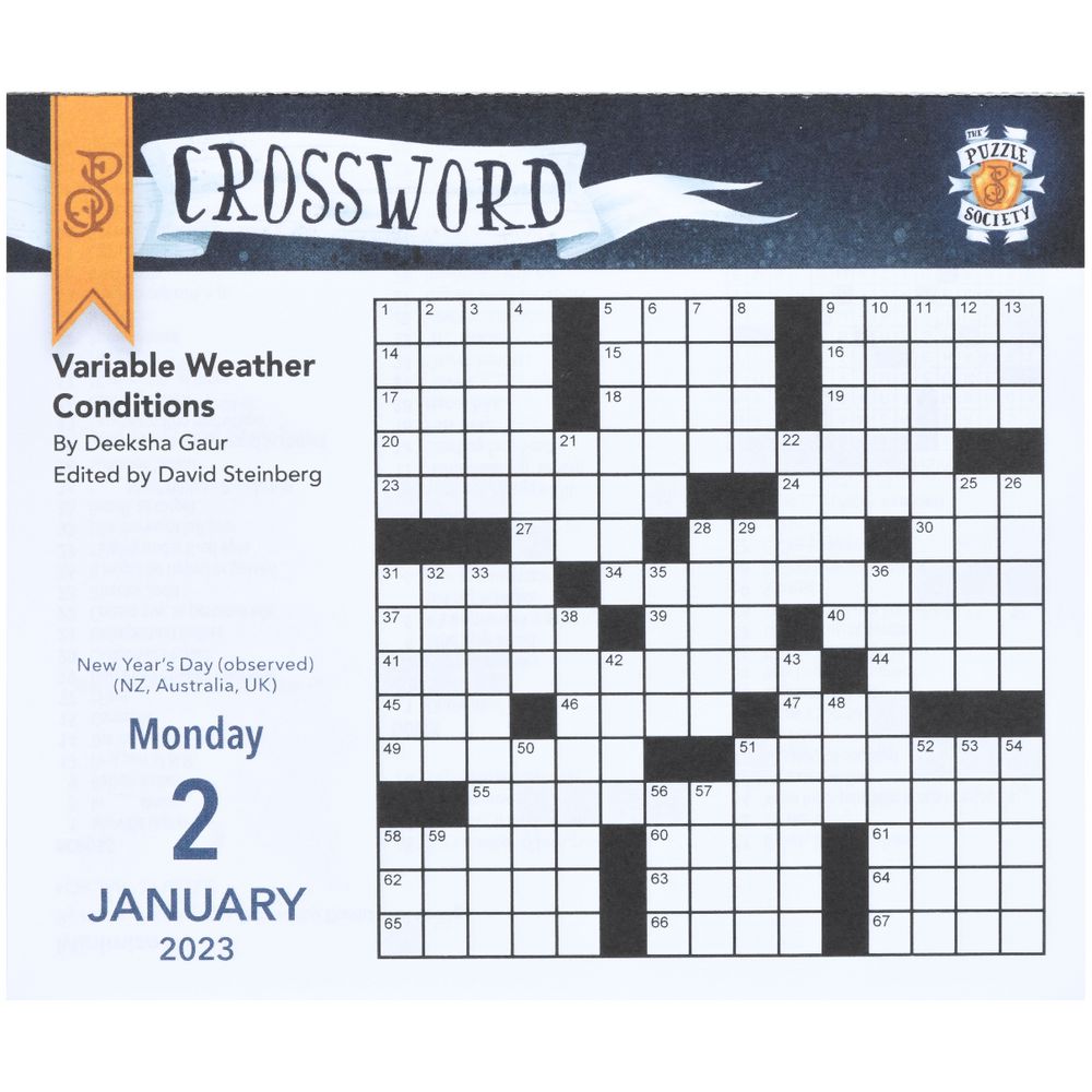 Brown Trout 2023 Day-to-Day Calendar Puzzle Society Crossword ...