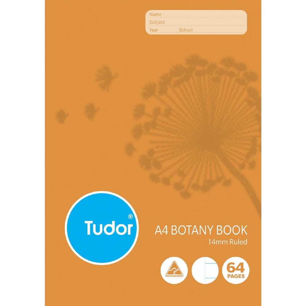 Tudor A4 Botany Book 14mm 64 Page