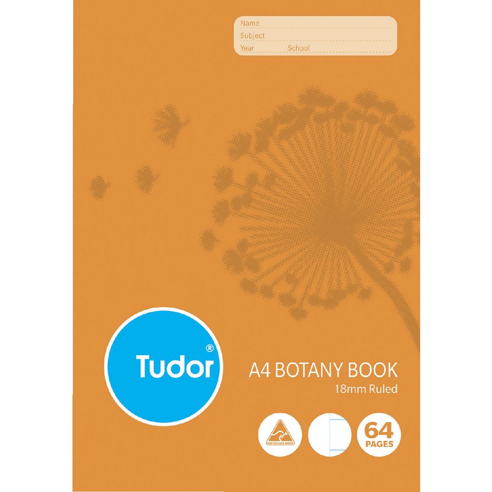 Tudor A4 Botany Book 18mm 64 Page