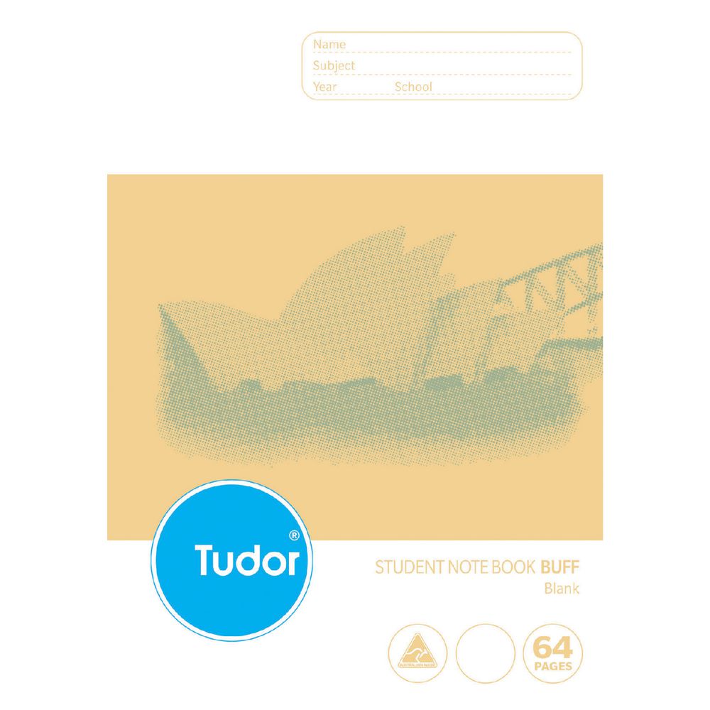 Tudor B5 NSW Student Notebook Buff