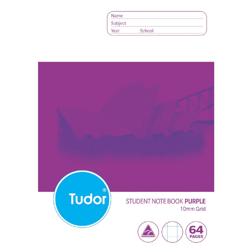 Tudor B5 NSW Student Notebook Purple
