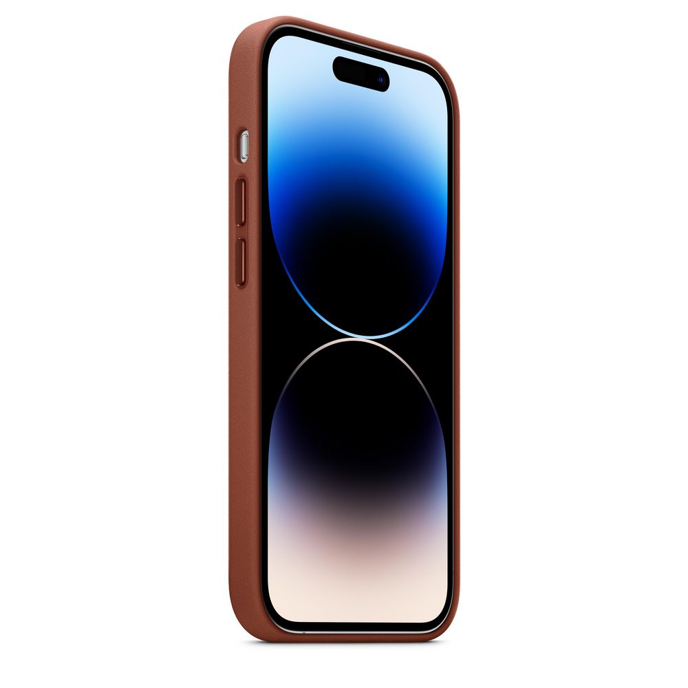 偉大な iPhone 14 Pro Max Leather Case Midnight