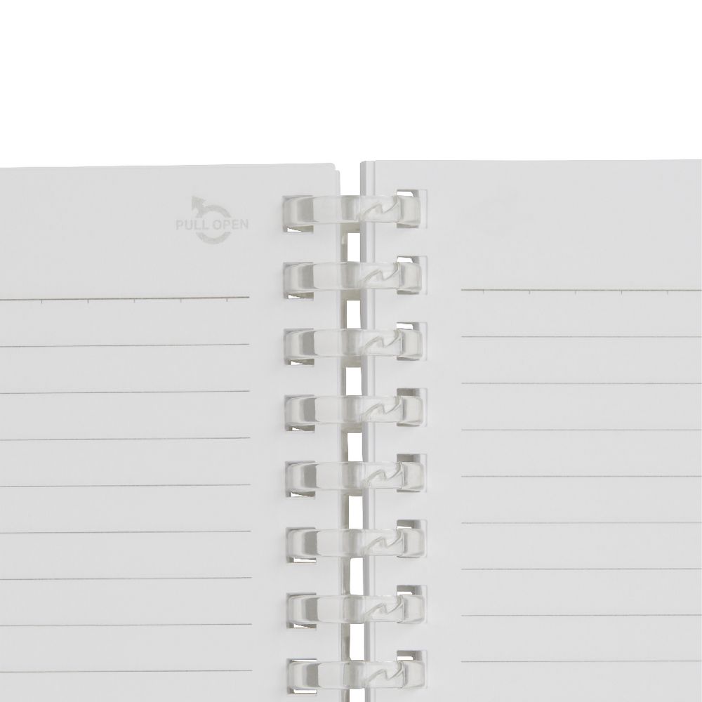 Aqua Drops Twinkle Twist Ring A6 Notebook Clear 70 Page