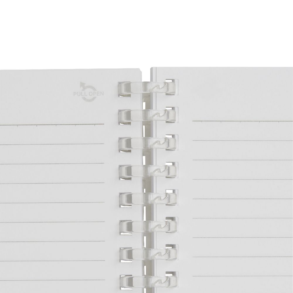 Aqua Drops Twinkle Twist Ring A6 Notebook Red 70 Page
