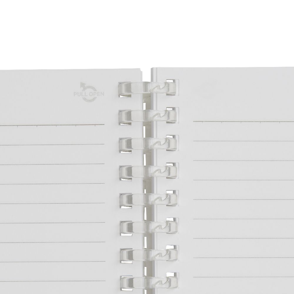 Aqua Drops Twinkle Twist Ring A6 Notebook Yellow 70 Page