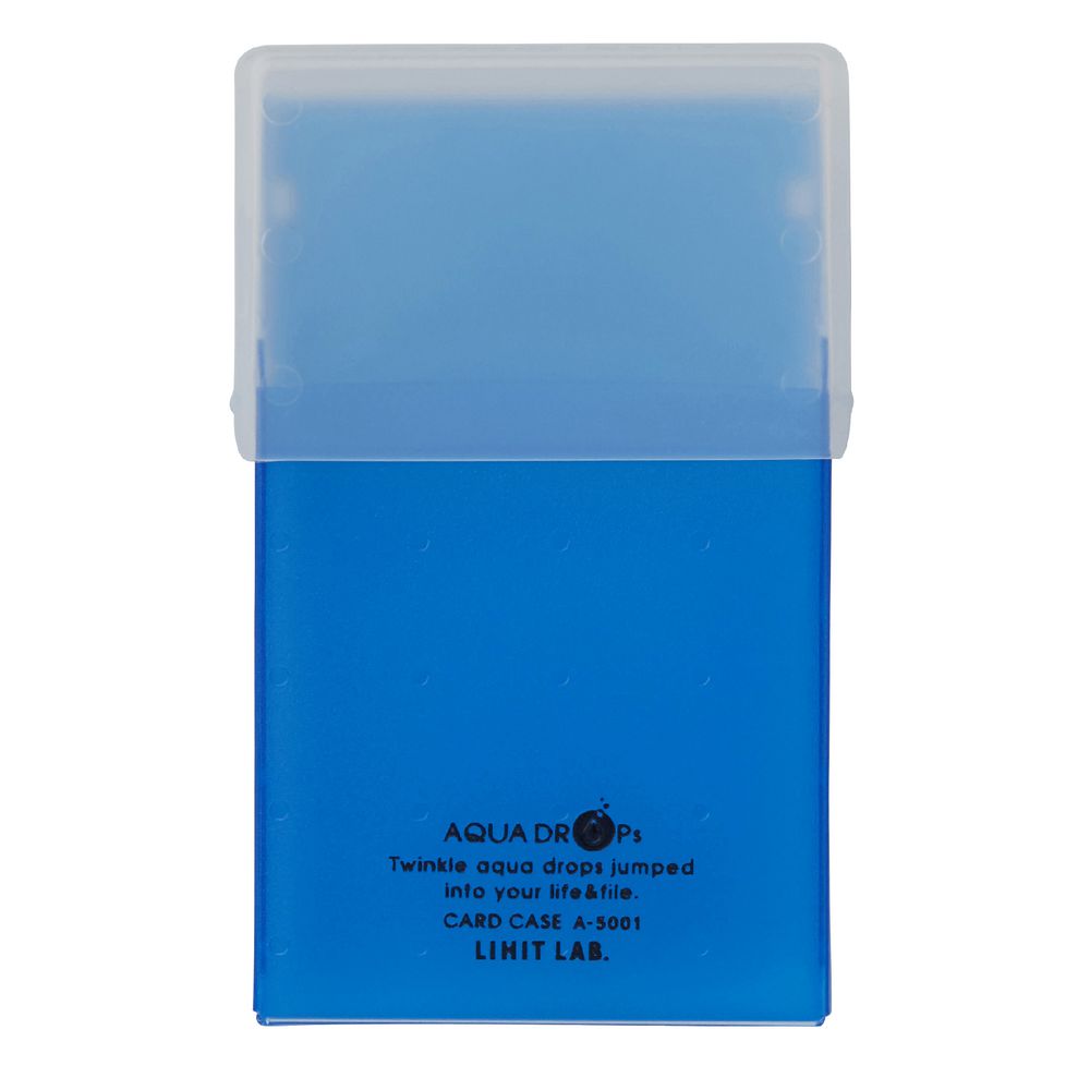 Aqua Drops Business Card Holder 50 Capacity Blue