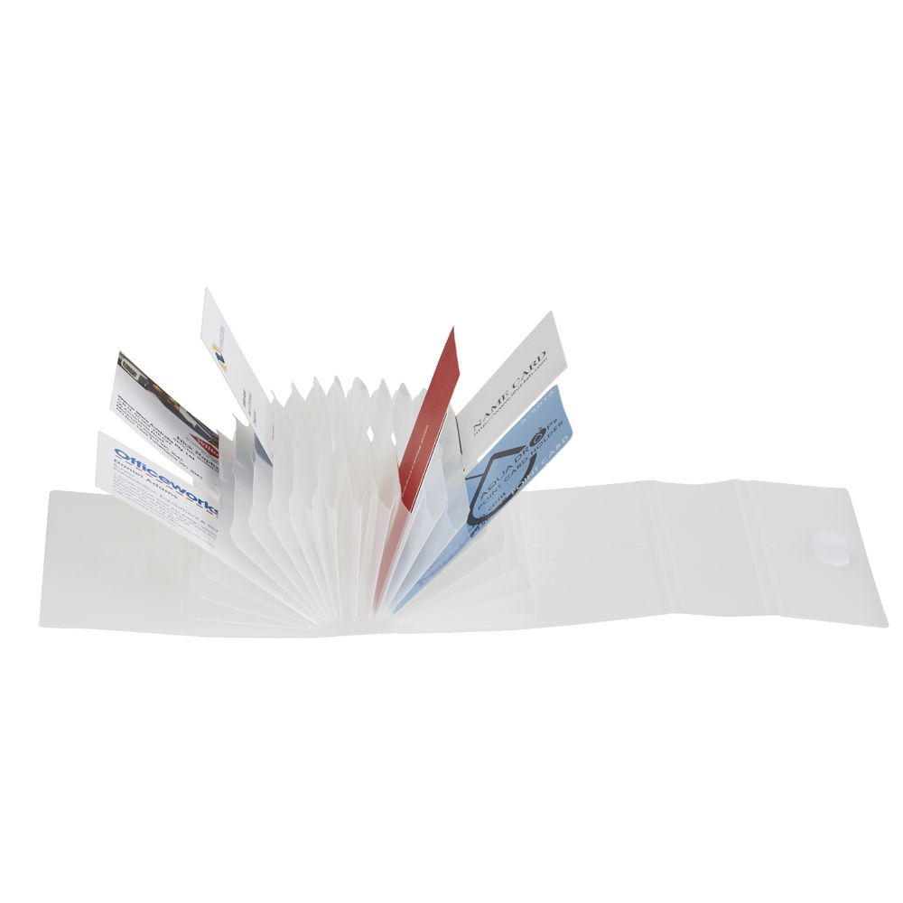 Aqua Drops Business Card Holder Clear